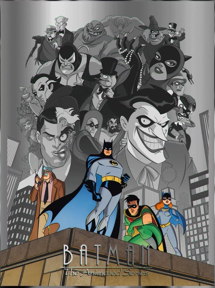 Batman the Animated Series Foil B&W Variant Artist Proof